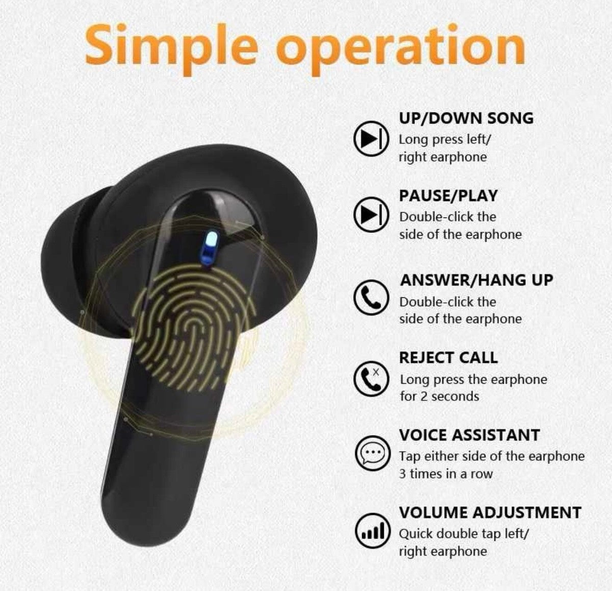 895 B Stereo TWS Wireless Earbuds/ Airpod/ Smart earphones