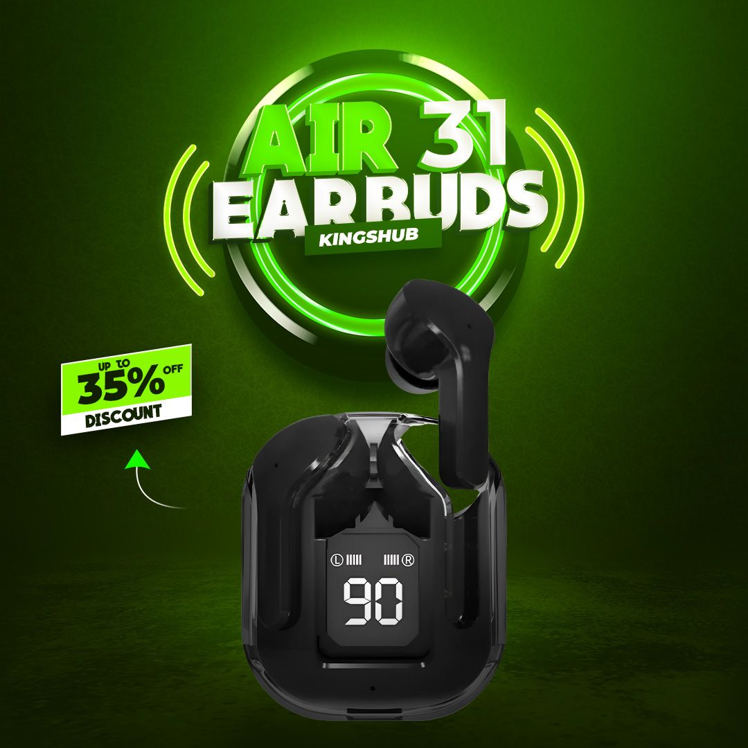 Air31 Earbuds Wireless Transparent Bluetooth 5.3 Air 31 Ear buds Wireless Headset